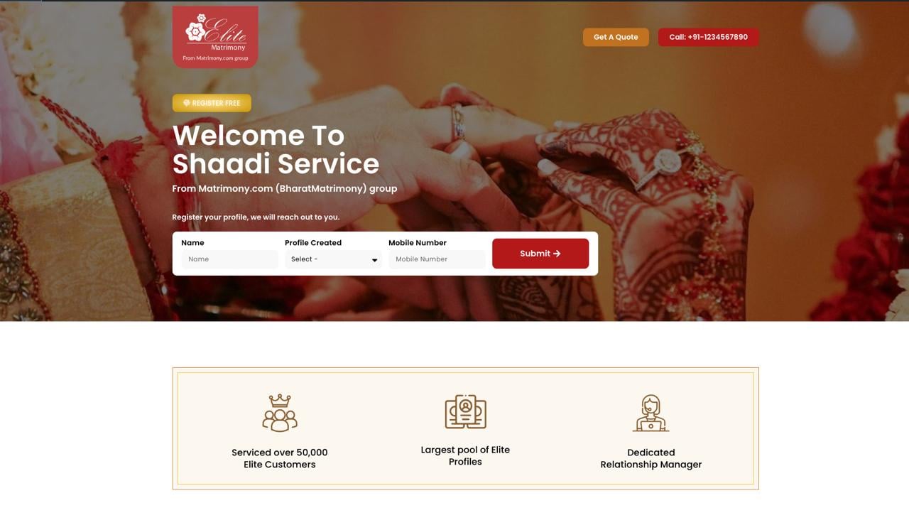 Shaadi Service project thumbnail